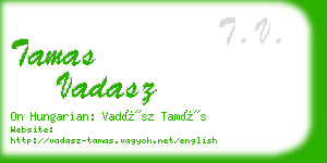 tamas vadasz business card